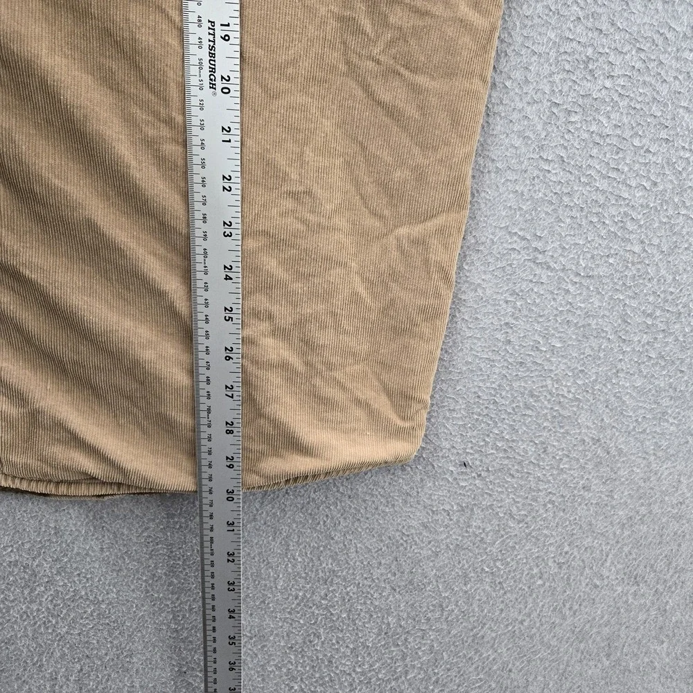 Levi's Men Jacket L Tan Shirt Button Long Sleeve‎ Corduroy Work Sherpa Lined